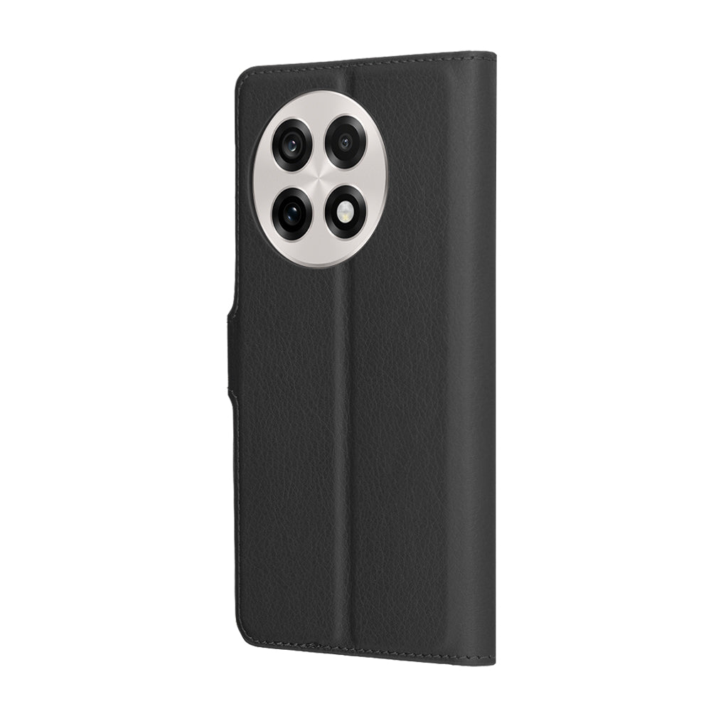Coque pour OnePlus 13R, Techsuit, Leather Folio, Noire