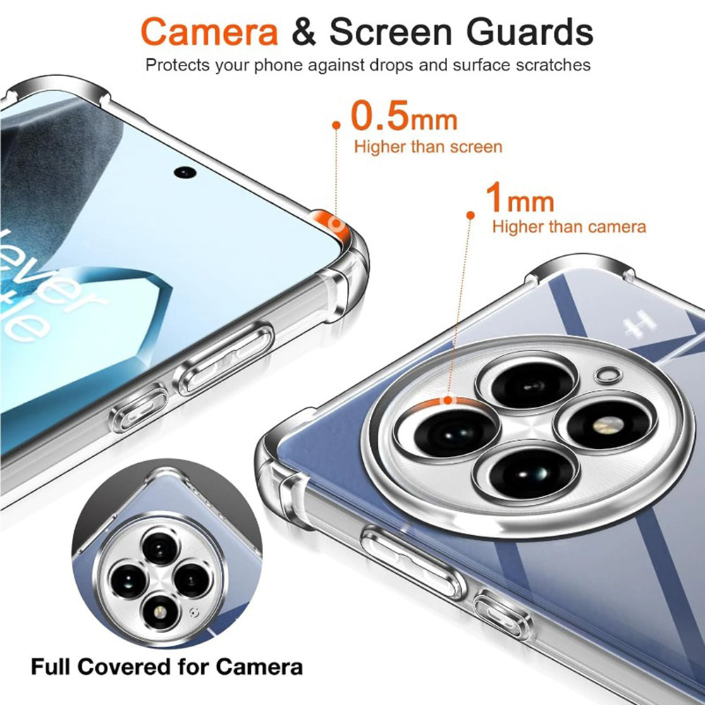 Coque pour OnePlus 13R, Techsuit, Anti-choc Claire, Transparente