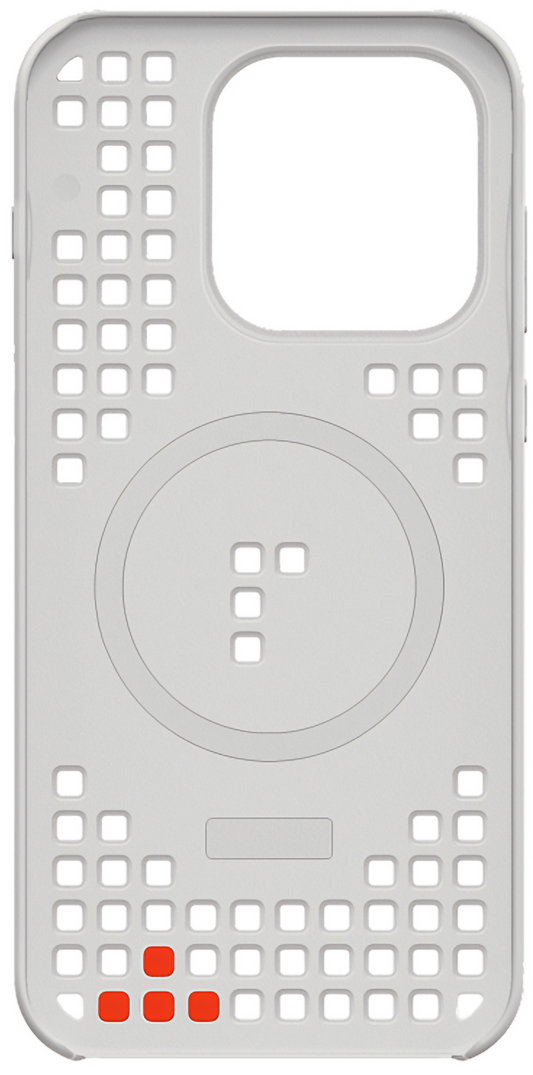Coque pour OnePlus 15, Motif à trous magnétique, Gris, Reconditionnée 5431102022