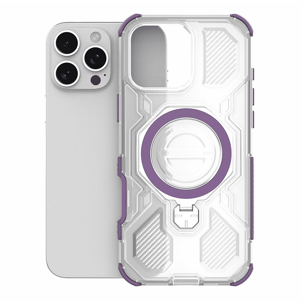 Étui pour OnePlus 15, Techsuit, Carbon Shield Pro, Violet