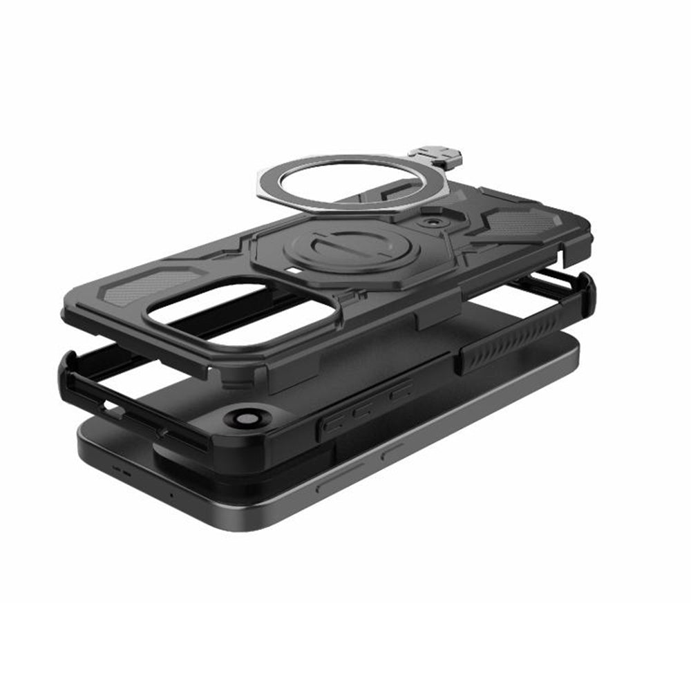Étui pour OnePlus 15, Techsuit, Carbon Shield Pro, Noir.