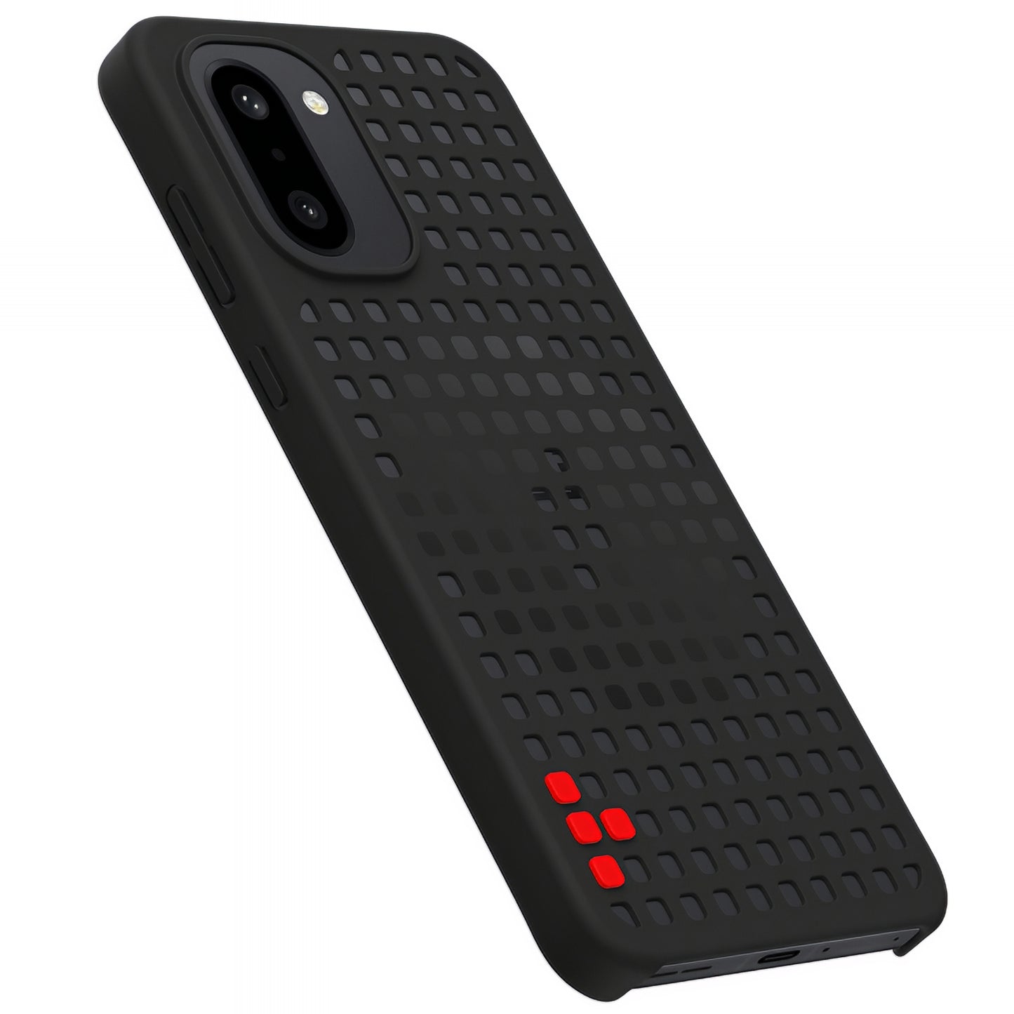 Coque pour OnePlus 15R, Hole Pattern Magnetic, Noire 5431102123