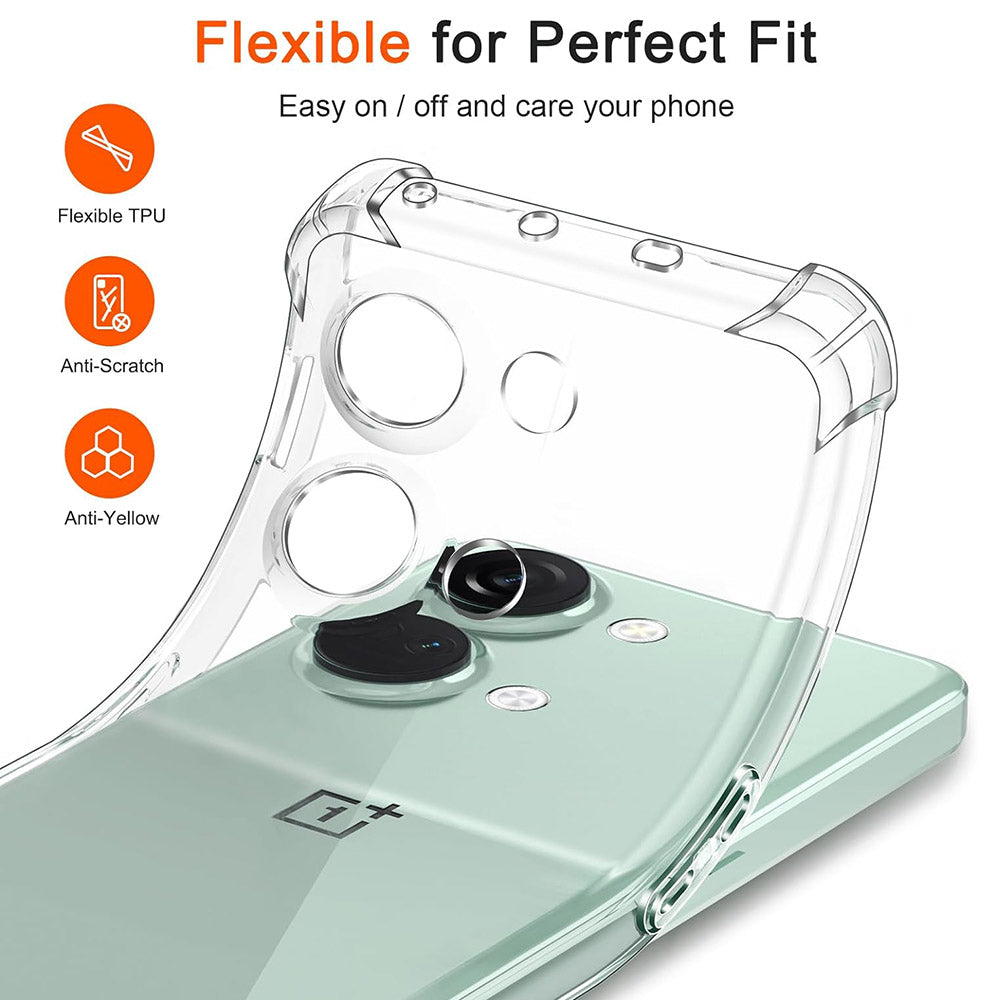 Coque pour OnePlus Nord 3, Techsuit, Anti-choc Claire, Transparente