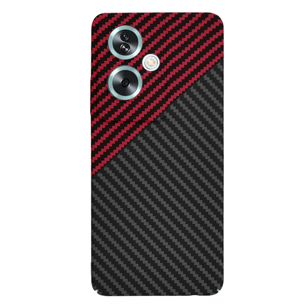 Coque pour OnePlus Nord N30 SE / Oppo A79, Techsuit, Carbonite FiberShell, Noir Rouge