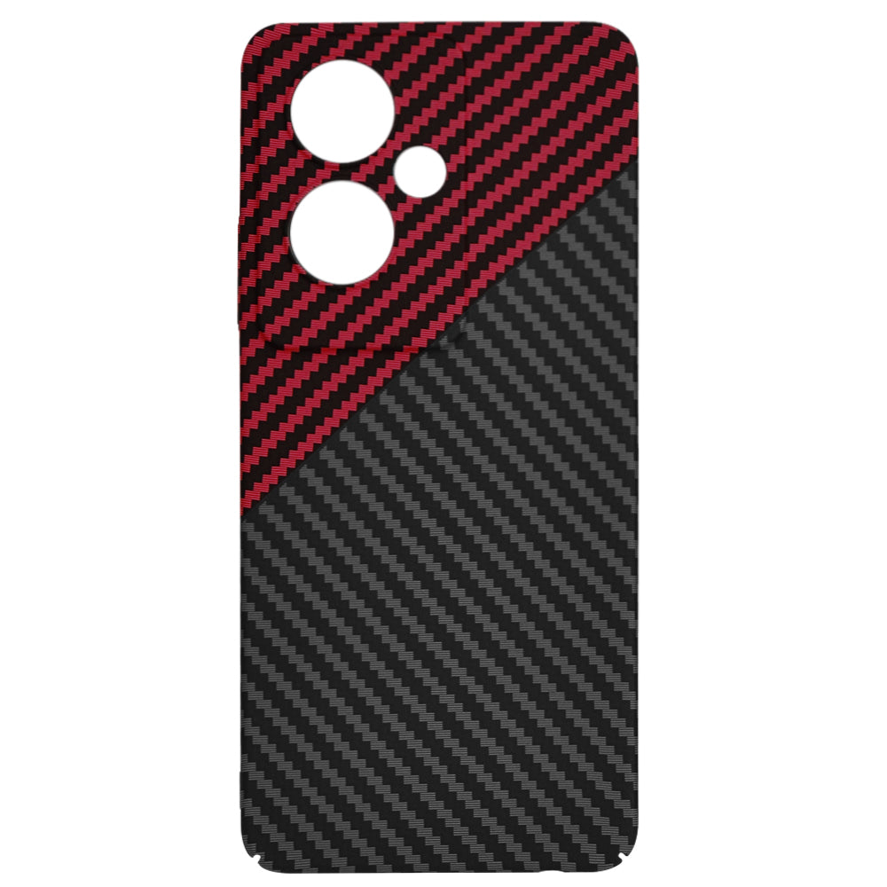 Coque pour OnePlus Nord N30 SE / Oppo A79, Techsuit, Carbonite FiberShell, Noir Rouge