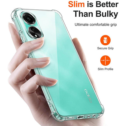 Coque pour Oppo A18 / A38, Techsuit, Antichoc Claire, Transparente