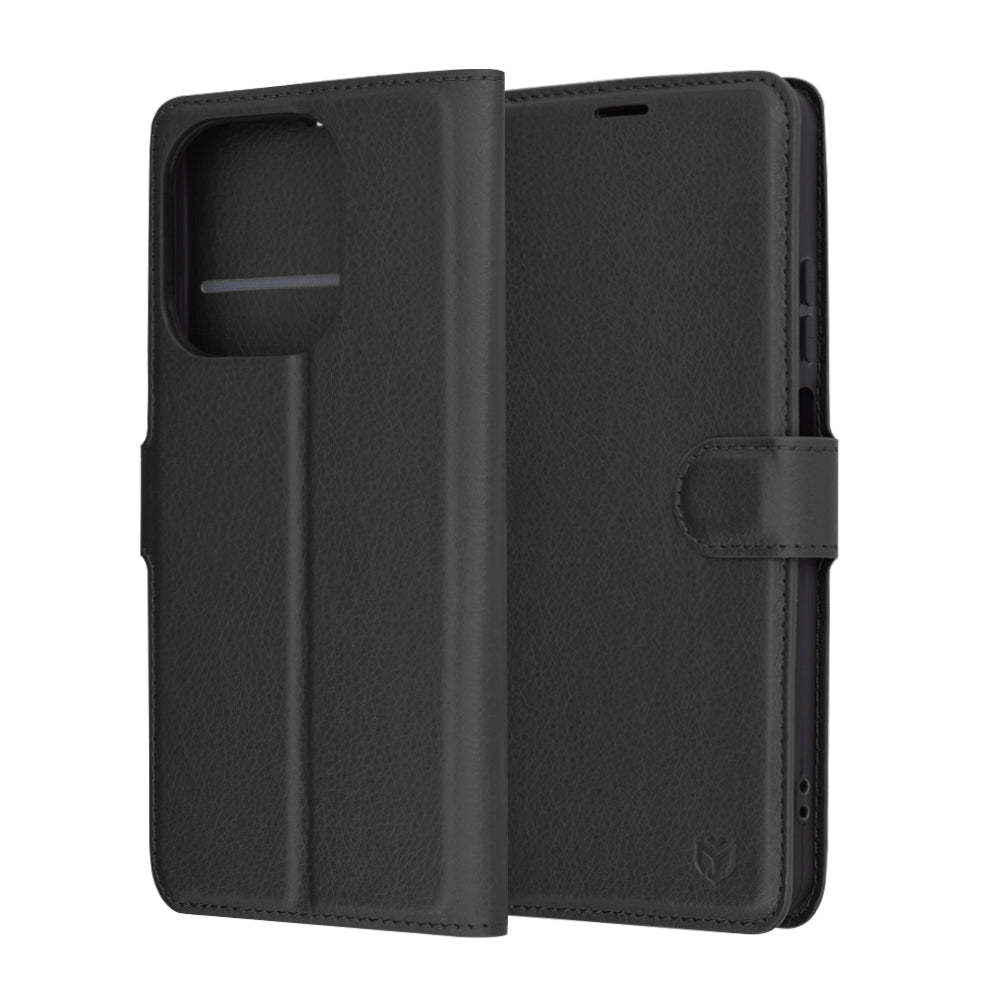 Coque pour Oppo A3 4G / A3, Techsuit, Leather Folio, Noire