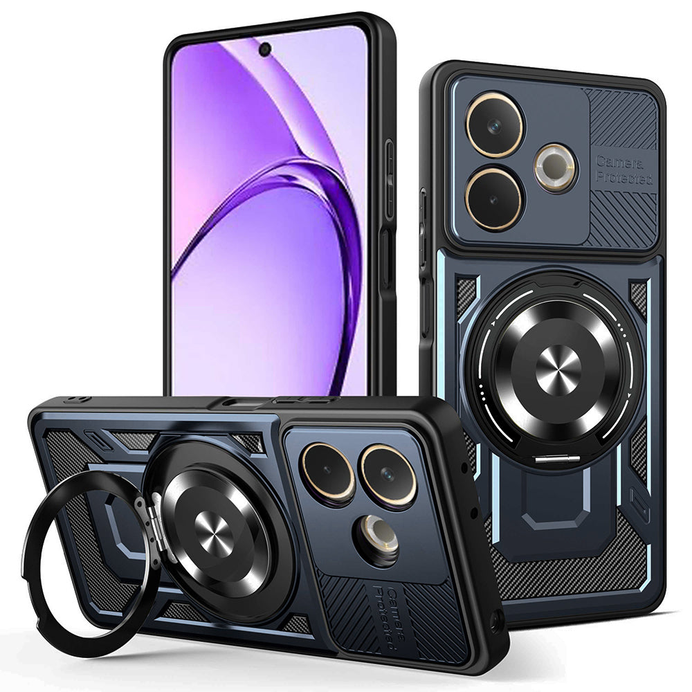 Coque pour Oppo A5 Pro 4G / A5 Pro, Techsuit, RuggedCam, Bleue