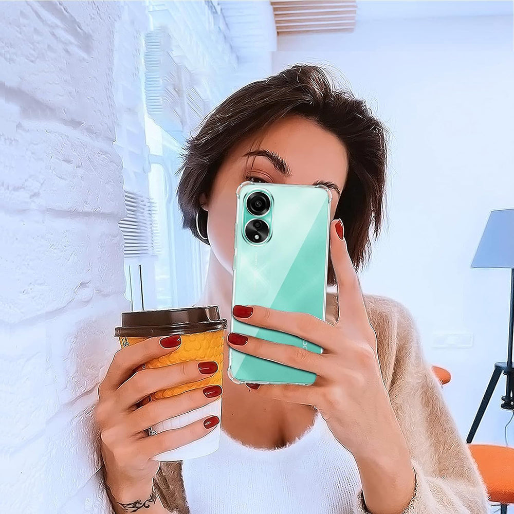 Coque pour Oppo A58 4G, Techsuit, Antichoc Claire, Transparente