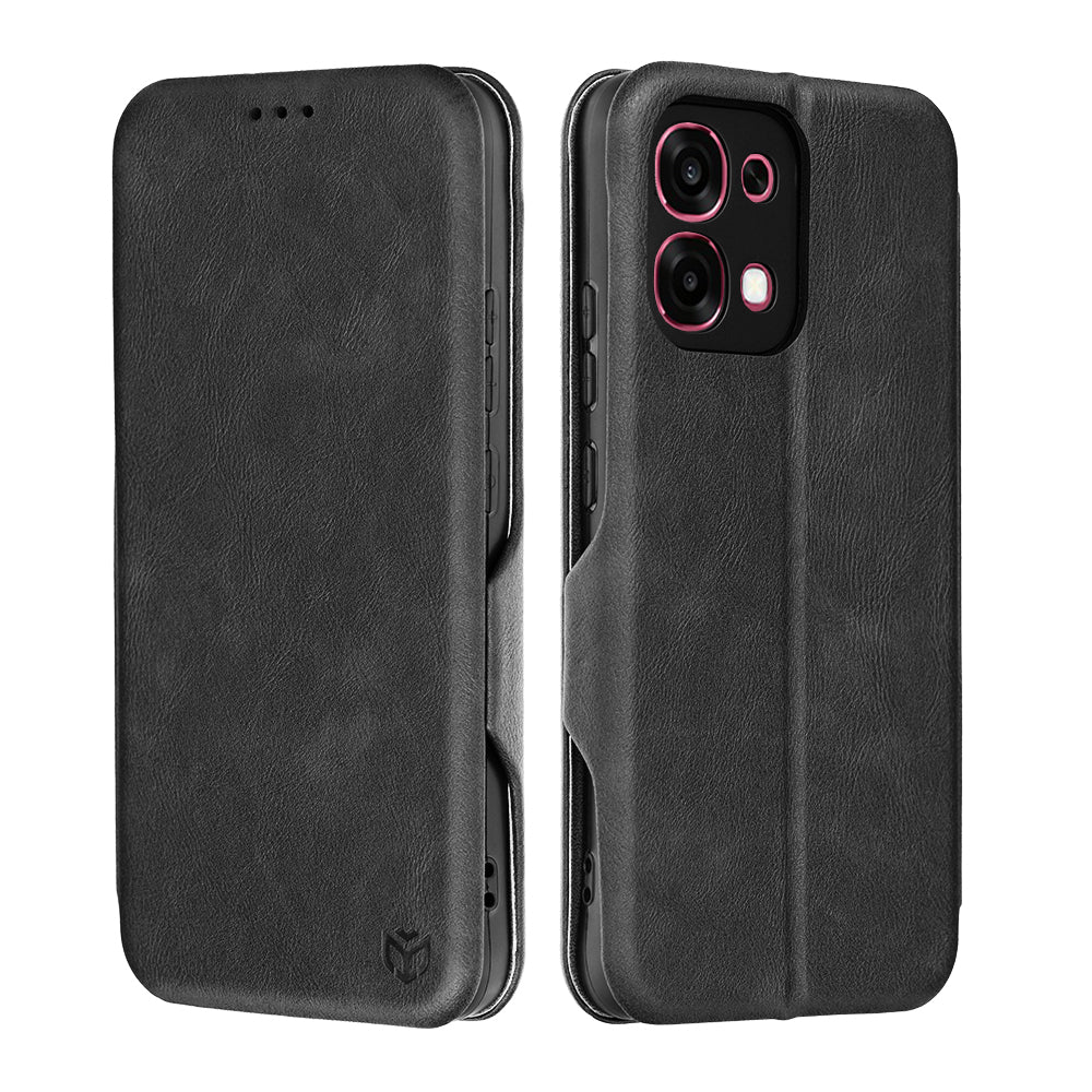 Coque pour Oppo A6 Pro 5G / A6 Pro 4G, Techsuit, Safe Wallet Plus, Noire