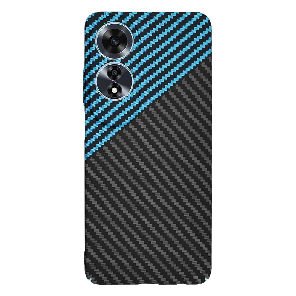 Coque pour Oppo A60, Techsuit, Carbonite FiberShell, Noir Bleu