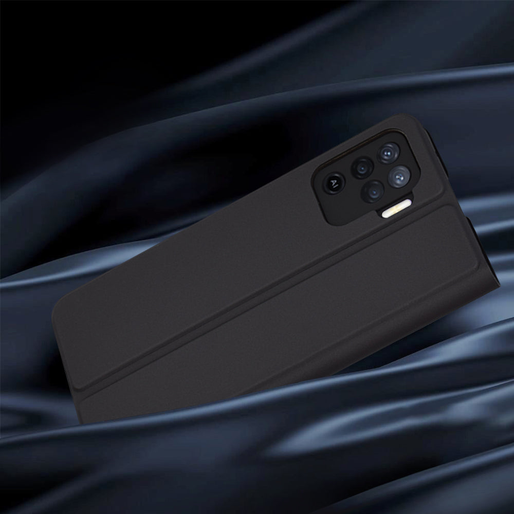 Coque pour Oppo A94 / Reno5 Lite, Techsuit, Magskin Book, Noire