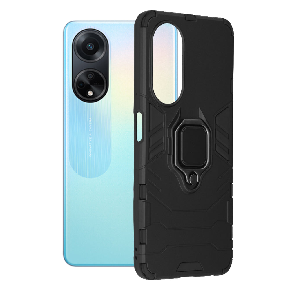 Coque pour Oppo A98, Techsuit, Shield, Noire