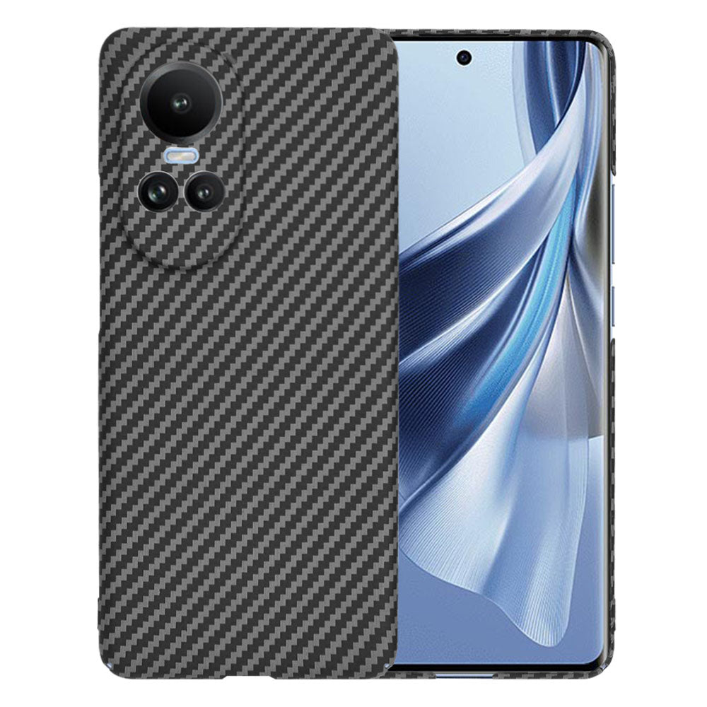 Coque pour Oppo Reno10 / Reno10 Pro, Techsuit, Carbonite FiberShell, Noire