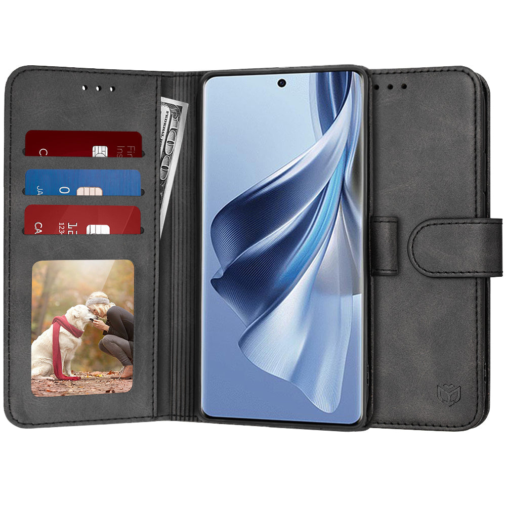 Coque pour Oppo Reno10 / Reno10 Pro, Techsuit, Diary Book, Noire