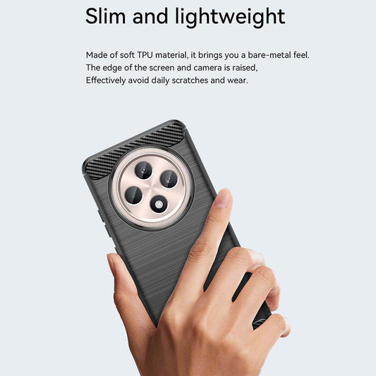 Coque pour Oppo Reno12 FS 5G / Reno12 FS 4G / Reno12 F 4G / Reno12 F, Techsuit, Carbone, Noire