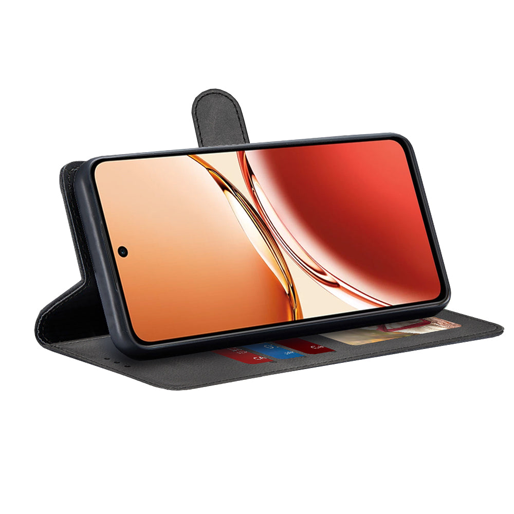 Coque pour Oppo Reno12 FS 5G / Reno12 FS 4G / Reno12 F 4G / Reno12 F, Techsuit, Diary Book, Noire