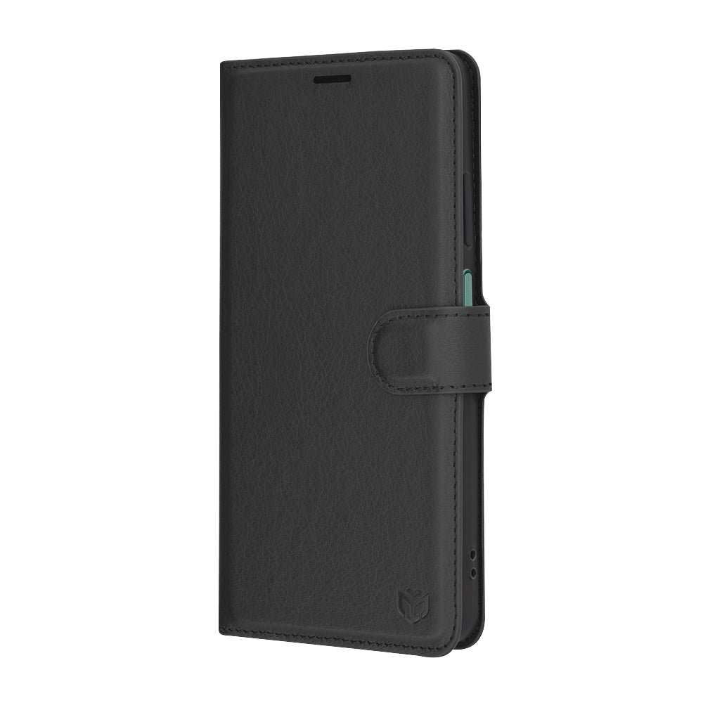 Coque pour Oppo Reno12 FS 5G / Reno12 FS 4G / Reno12 F 4G / Reno12 F, Techsuit, Folio en cuir, Noir