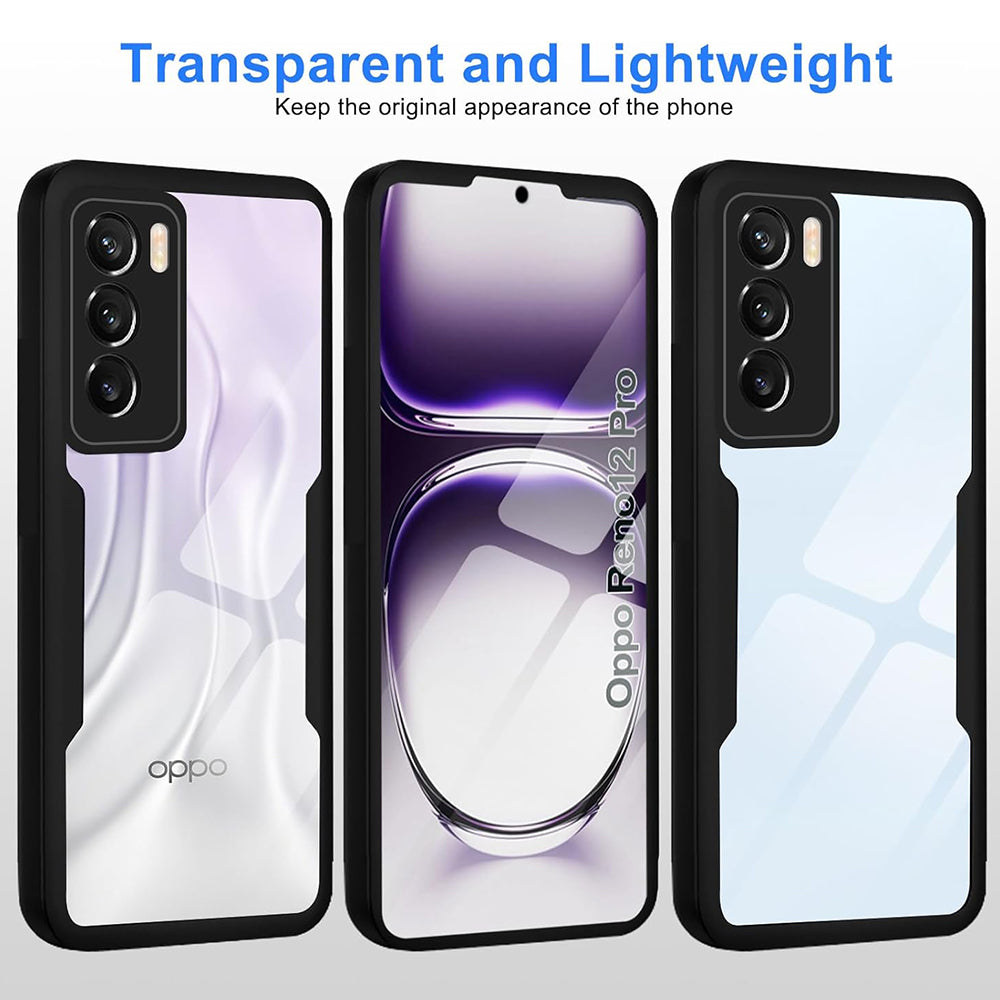Coque pour Oppo Reno12 Pro, Techsuit, ColorVerse 360, Noire