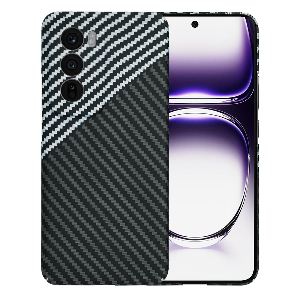 Coque pour Oppo Reno12, Techsuit, Carbonite FiberShell, Noir Gris