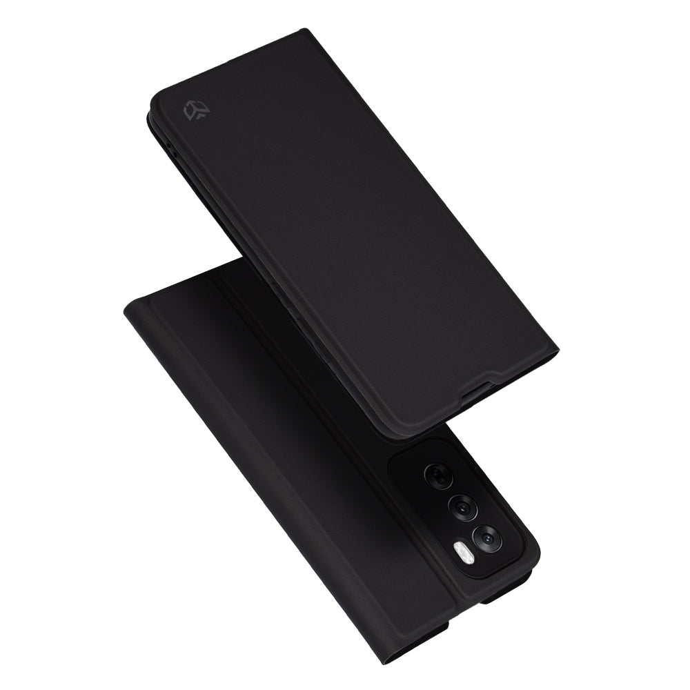Coque pour Oppo Reno12, Techsuit, Magskin Book, Noire
