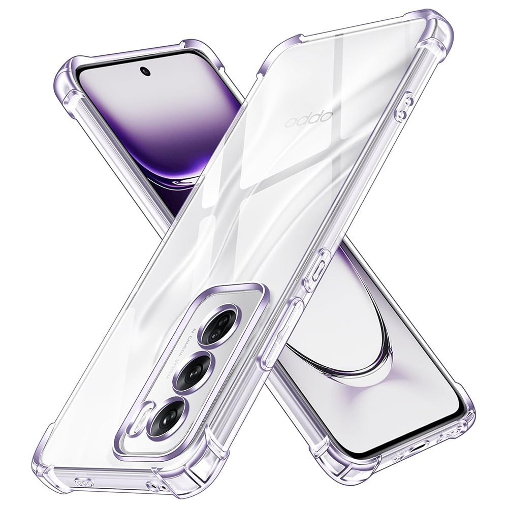 Coque pour Oppo Reno12, Techsuit, Antichoc Claire, Transparente