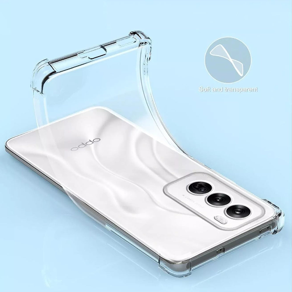Coque pour Oppo Reno12, Techsuit, Antichoc Claire, Transparente