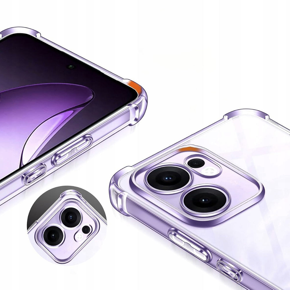 Coque pour Oppo Reno13 FS 5G / Reno13 F 4G / Reno13 F, Techsuit, Antichoc Claire, Transparente