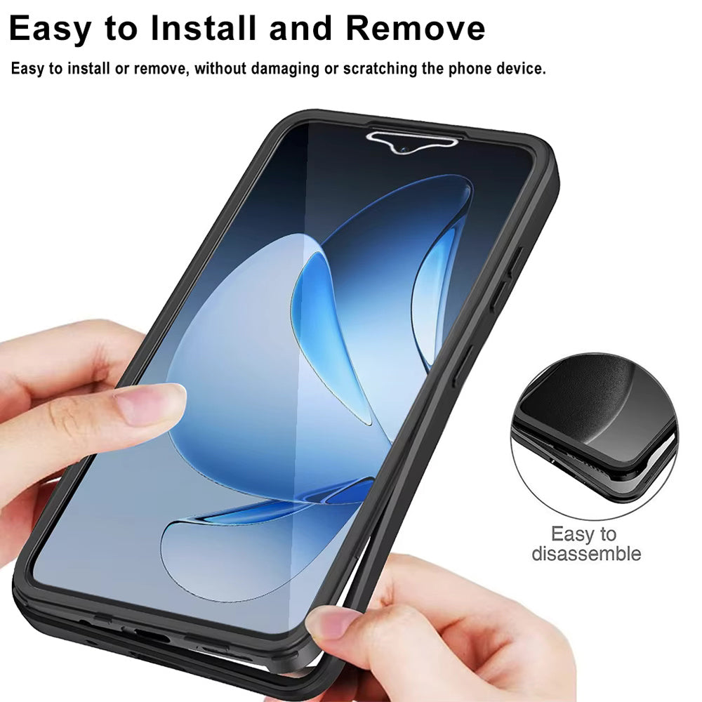 Coque pour Oppo Reno13 Pro, Techsuit, ColorVerse 360, Noire