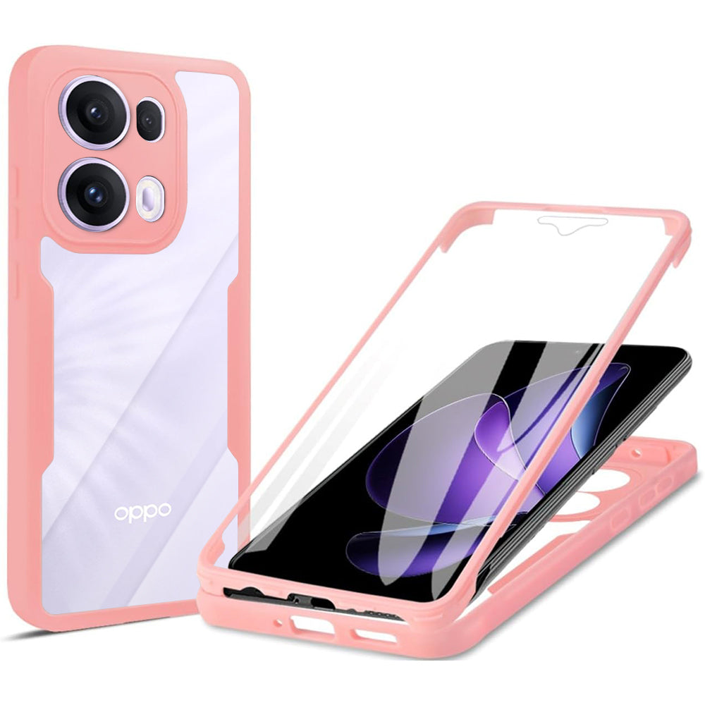 Coque pour Oppo Reno13 Pro, Techsuit, ColorVerse 360, Rose