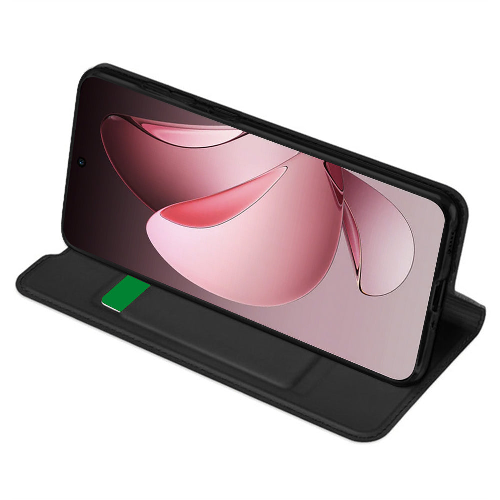 Coque pour Oppo Reno13 Pro, Techsuit, Magskin Book, Noire