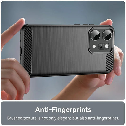 Coque pour Oppo Reno14 Pro, Techsuit, Carbone, Noire