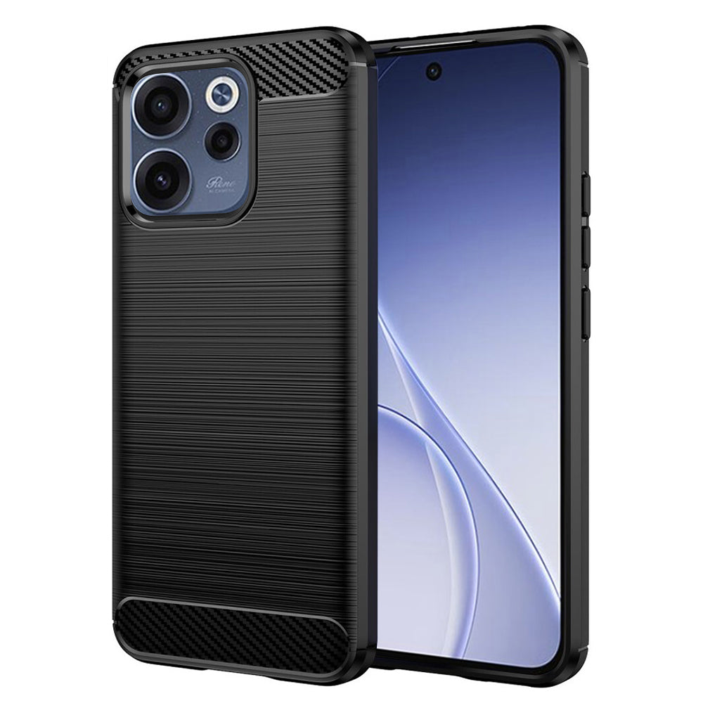 Housse pour Oppo Reno15 FS / Reno15 F, Techsuit, Carbone, Noire