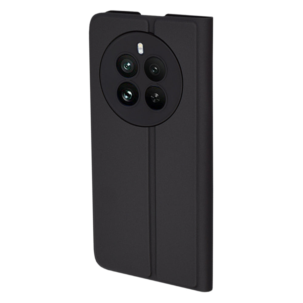 Coque pour Realme 12 Pro / 12 Pro+, Techsuit, Magskin Book, Noire