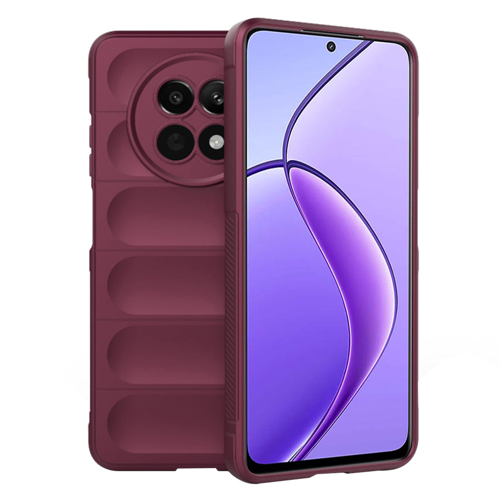 Coque pour Realme 12x / 12, Techsuit, Magic Shield, Bordeaux