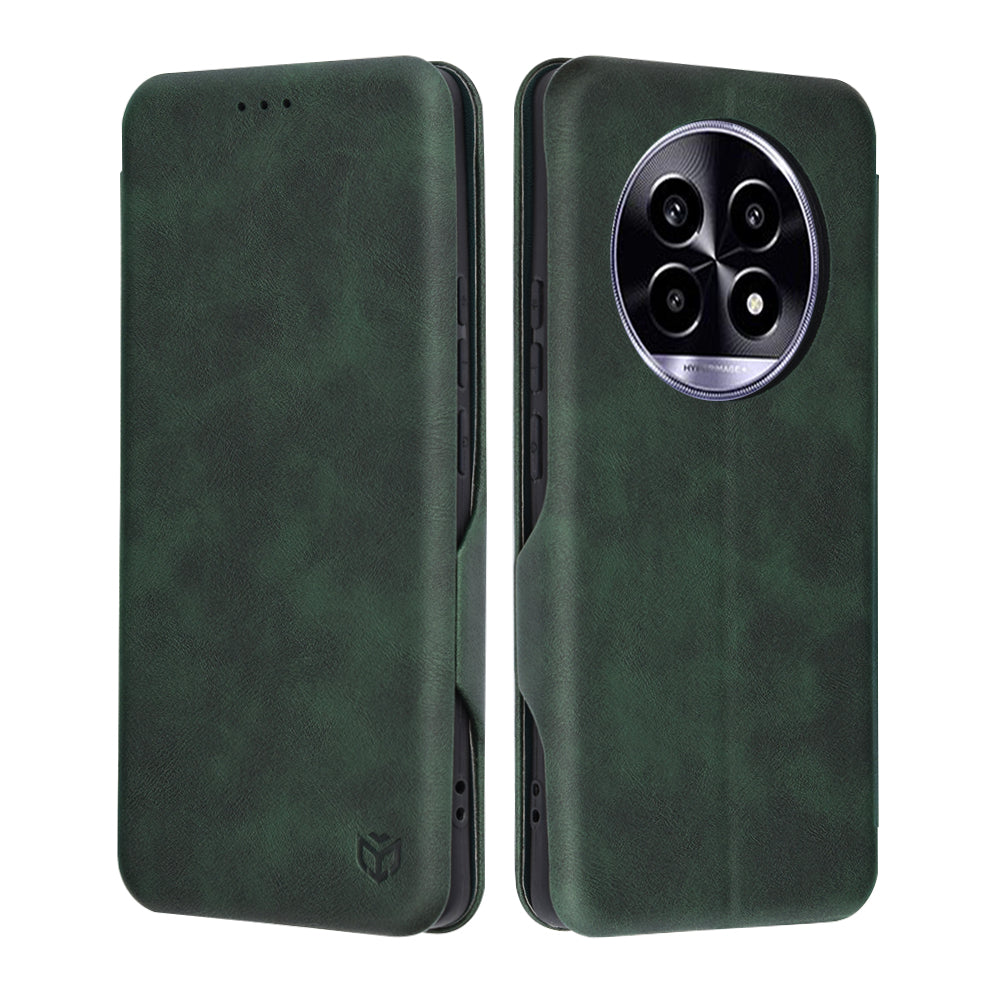 Coque pour Realme 13 Pro / 13 Pro+, Techsuit, Safe Wallet Plus, Vert