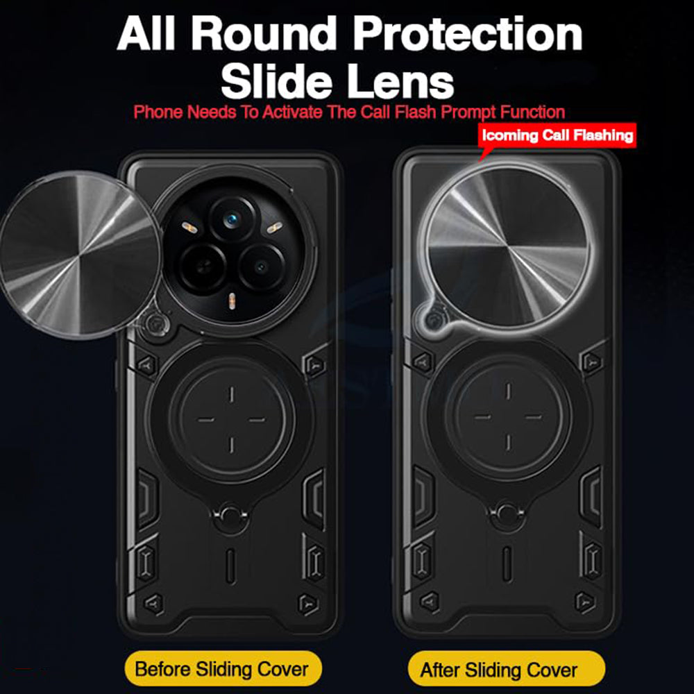 Coque pour Realme 14 Pro+, Techsuit, CamGuard Pro, Noire