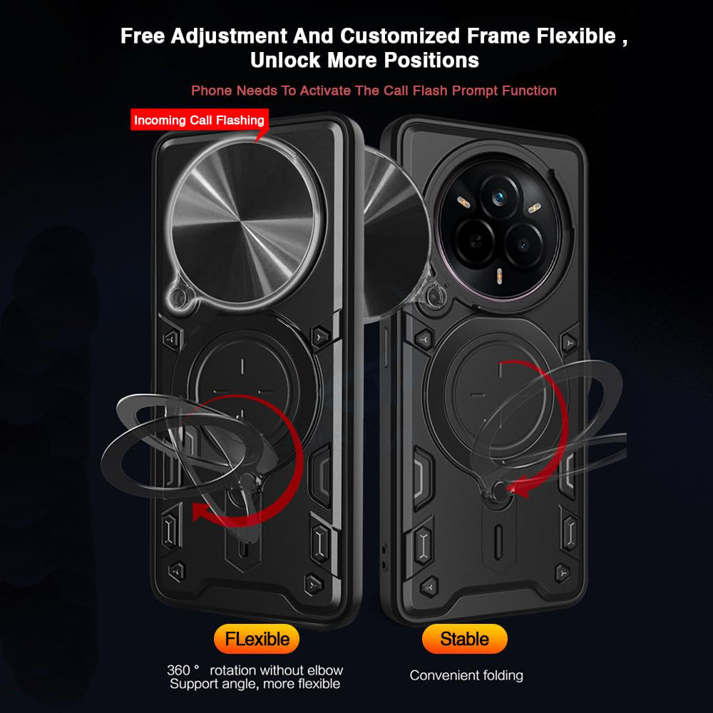 Coque pour Realme 14 Pro+, Techsuit, CamGuard Pro, Noire