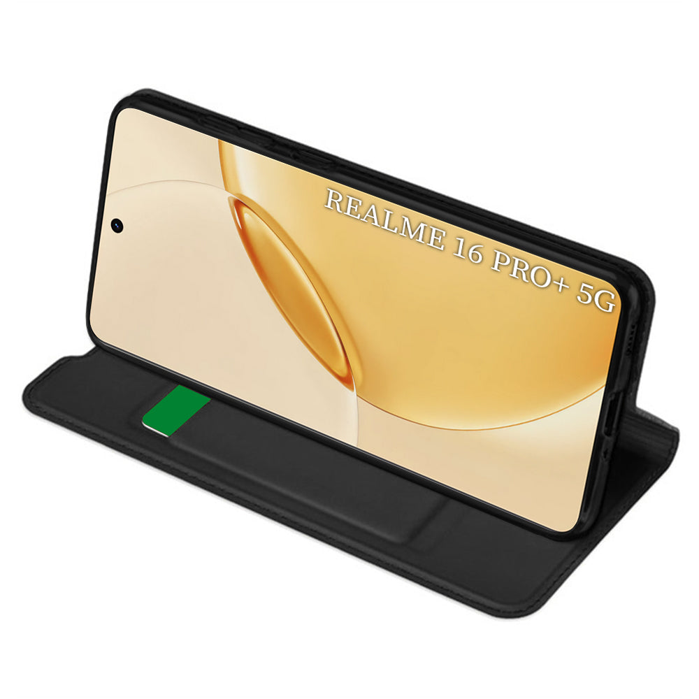 Étui pour Realme 16 Pro+, Techsuit, Magskin Book, Noir