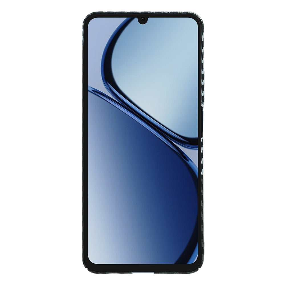 Coque pour Realme C63 / C61, Techsuit, Carbonite FiberShell, Noir Gris