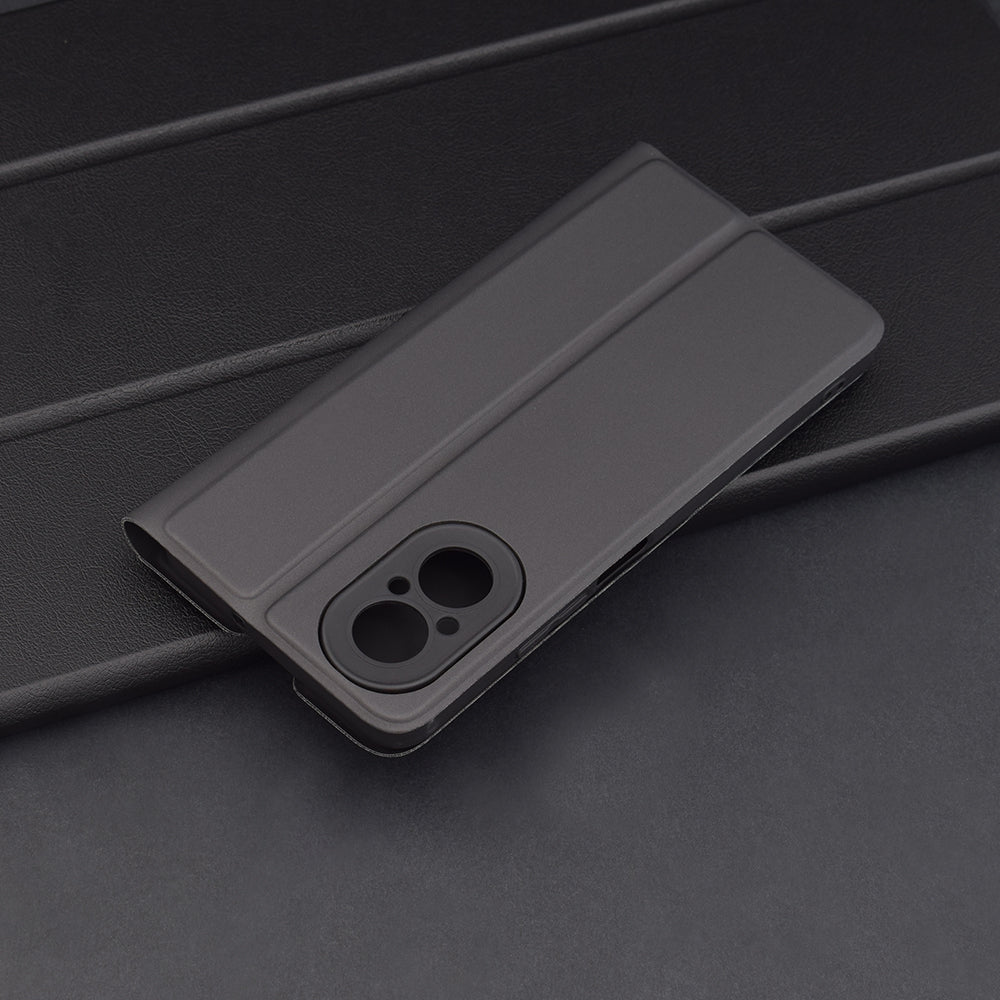 Coque pour Realme C67 4G, Techsuit, Magskin Book, Noire