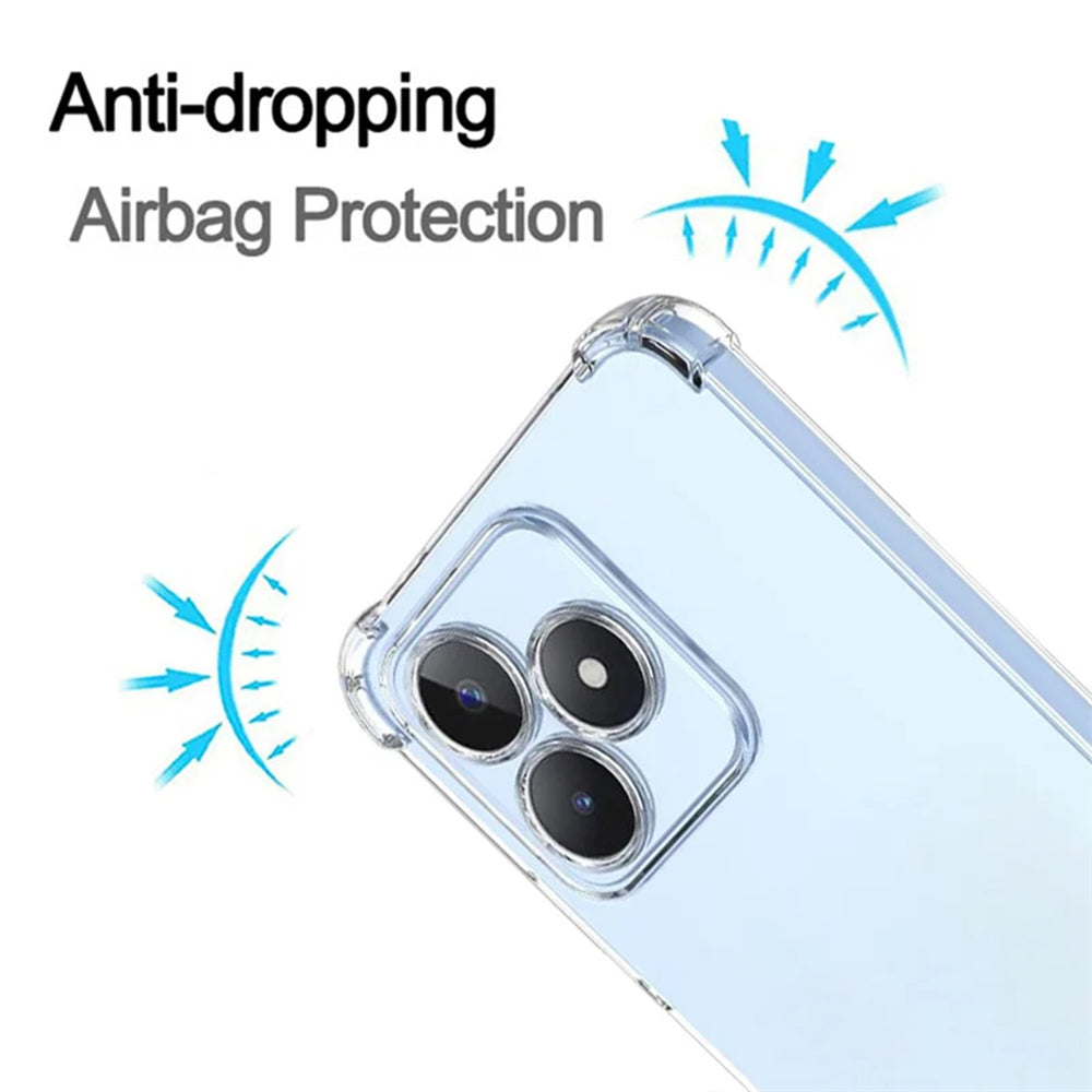 Coque pour Realme Note 50 / C51, Techsuit, Antichoc Claire, Transparente