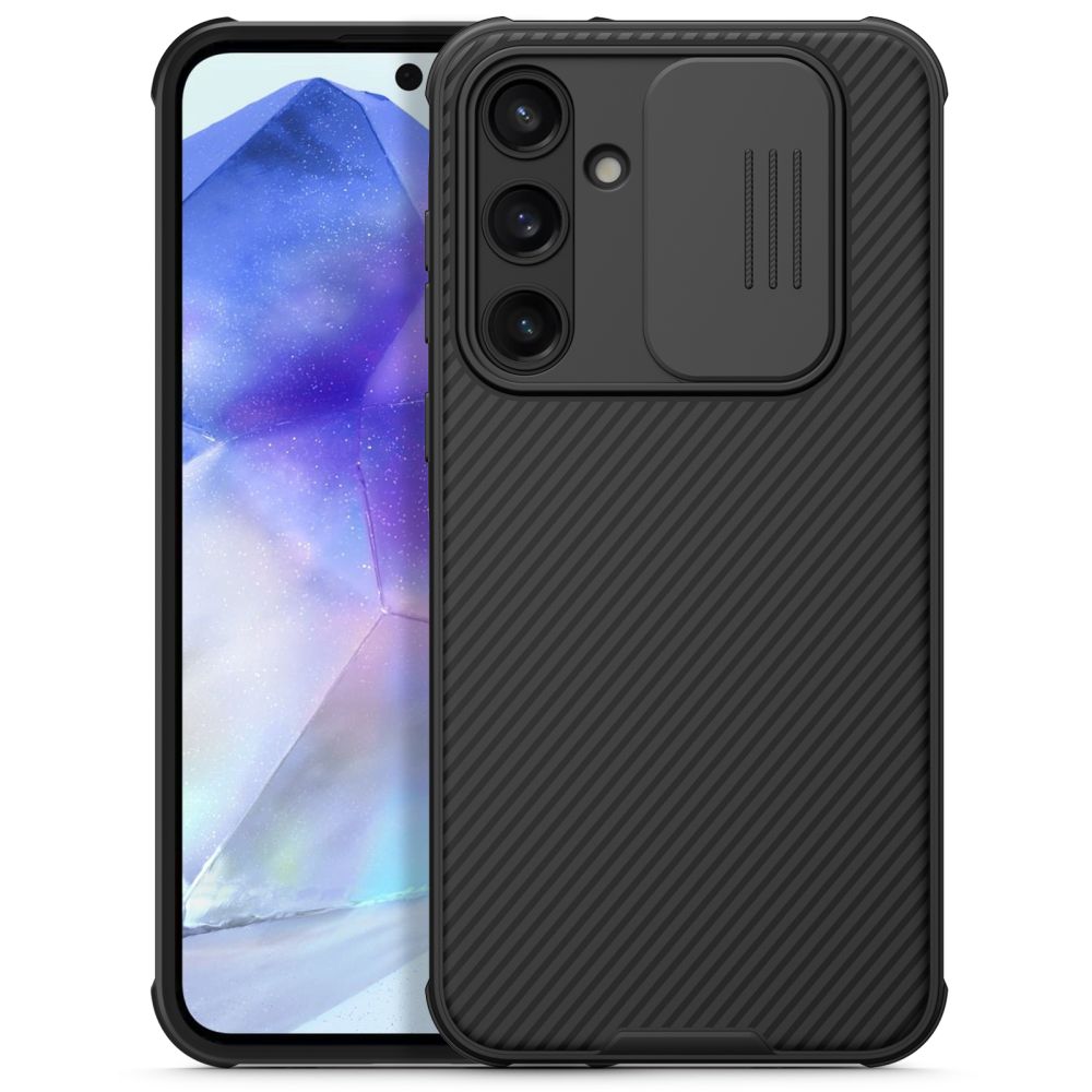 Etui pour Samsung Galaxy A55 5G A556, Nillkin, CamShield Pro, Noir