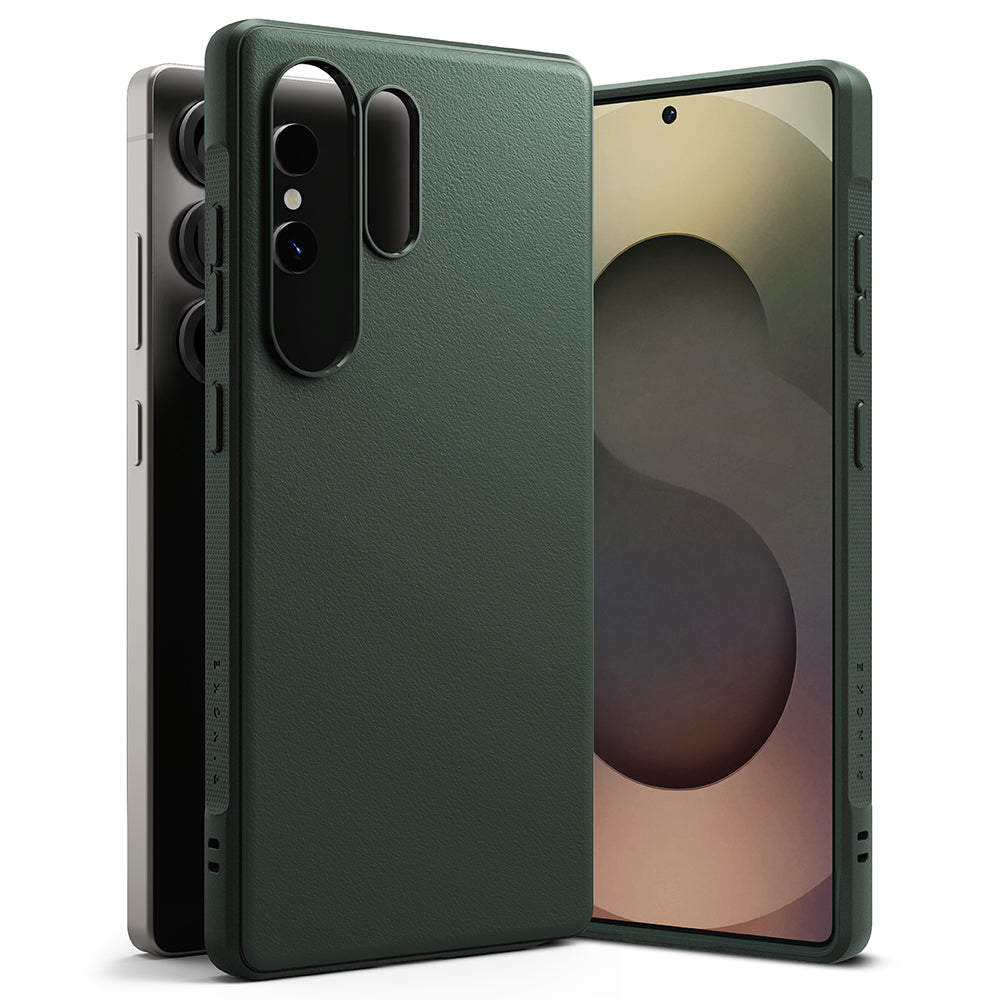 Étui pour Samsung Galaxy S25 Ultra S938, Ringke, Onyx, Vert