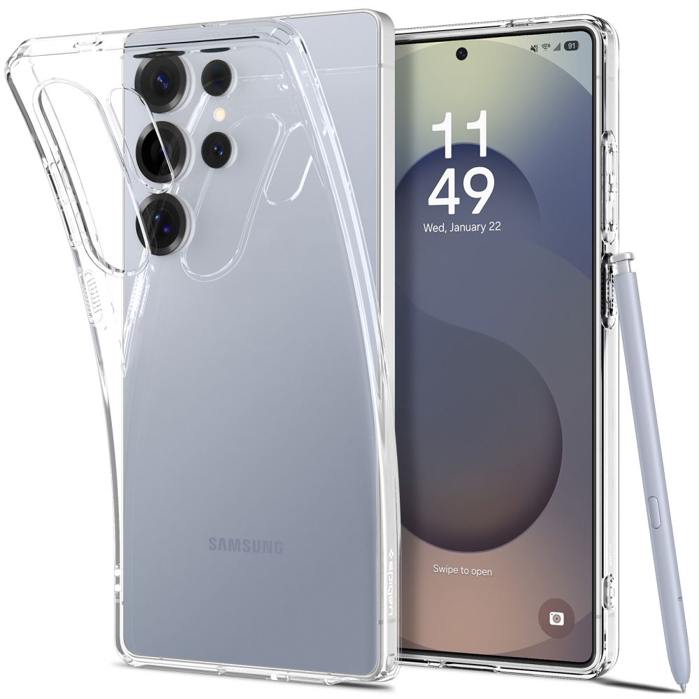 Étui pour Samsung Galaxy S25 Ultra S938, Spigen, Liquid Crystal, Transparent ACS08948