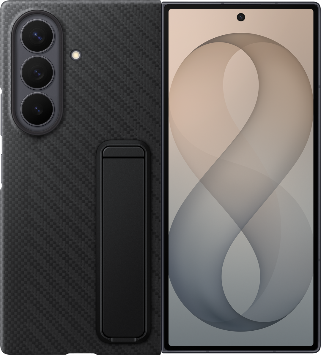 Coque pour Samsung Galaxy Z Fold8 Ultra F976, Carbon Standing, Noire EF-XF976SBEGWW