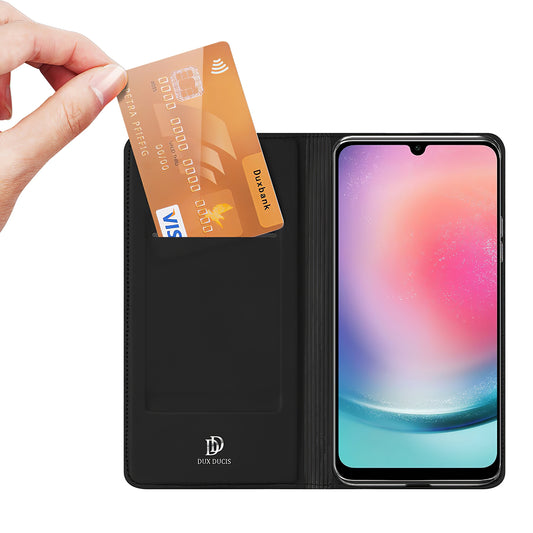 Etui pour Samsung Galaxy A25 A256, DUX DUCIS, Skin Pro, Noir