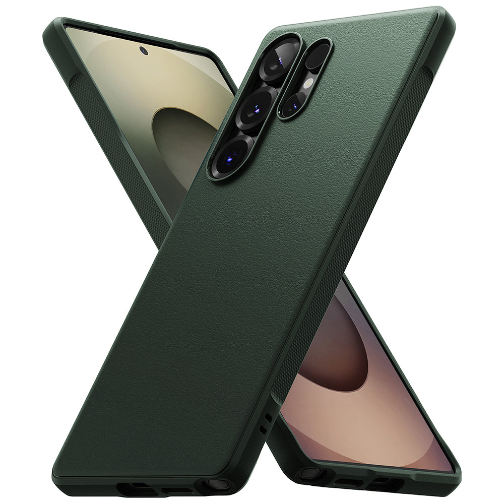Étui pour Samsung Galaxy S25 Ultra S938, Ringke, Onyx, Vert
