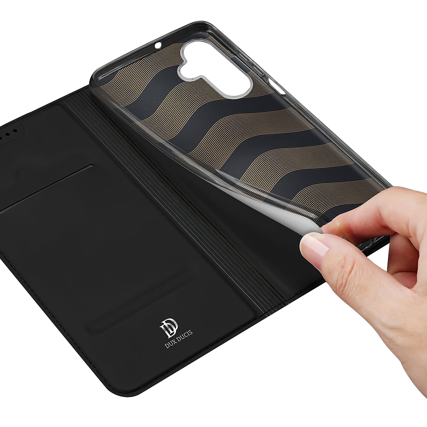 Etui pour Samsung Galaxy A25 A256, DUX DUCIS, Skin Pro, Noir