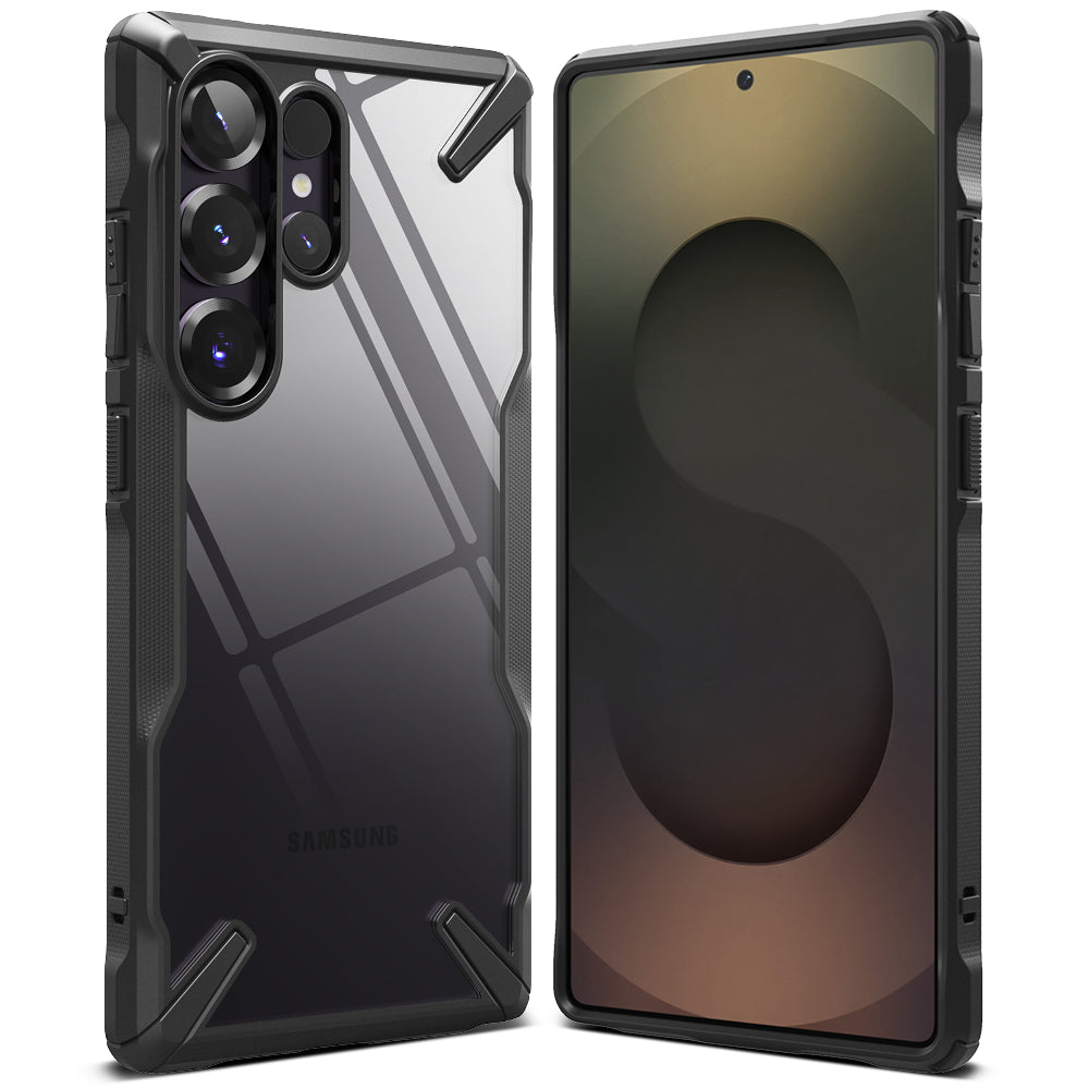 Étui pour Samsung Galaxy S25 Ultra S938, Ringke, Fusion X, Noir